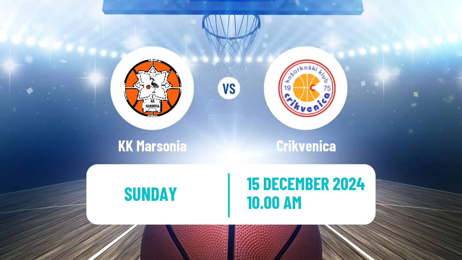 Basketball Croatian Prva Liga Basketball Marsonia - Crikvenica