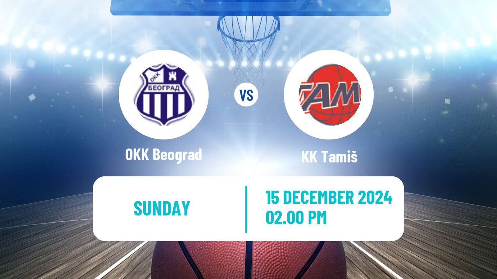 Basketball Serbian First League Basketball OKK Beograd - Tamiš