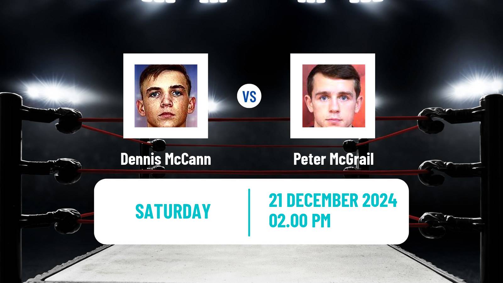 Boxing Super Bantamweight Others Matches Men Dennis McCann - Peter McGrail