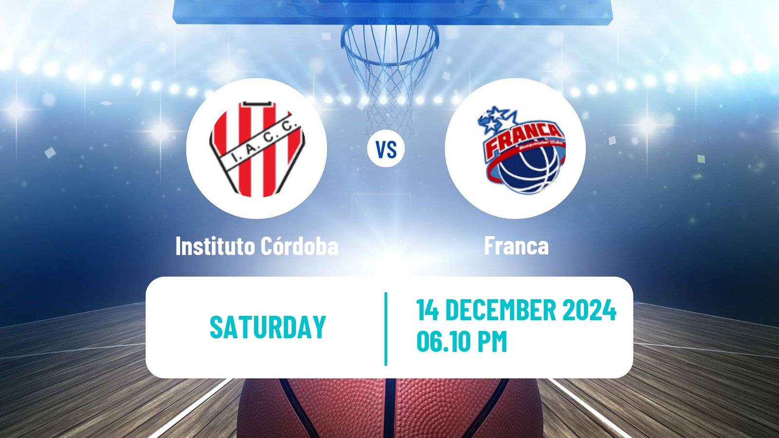 Basketball Champions League Americas Basketball Instituto Córdoba - Franca