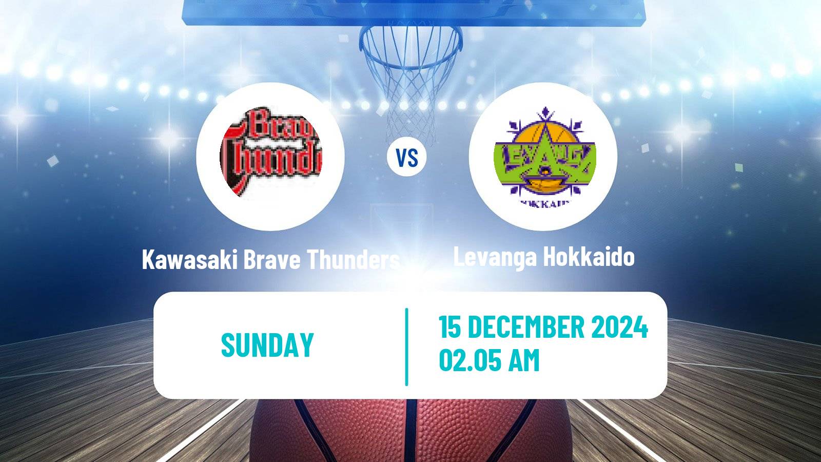 Basketball BJ League Kawasaki Brave Thunders - Levanga Hokkaido