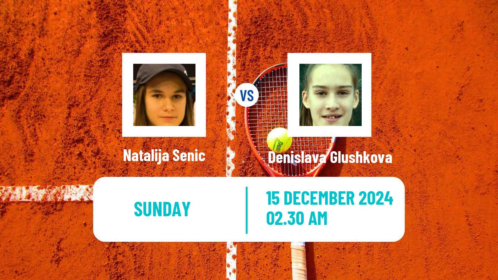 Tennis ITF W15 Antalya 20 Women Natalija Senic - Denislava Glushkova