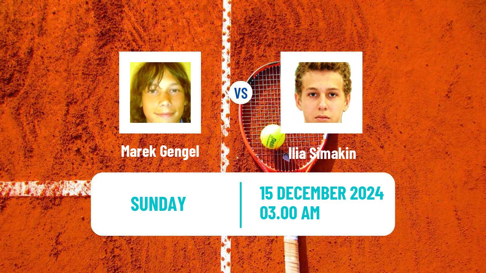 Tennis ITF M15 Sharm Elsheikh 20 Men Marek Gengel - Ilia Simakin