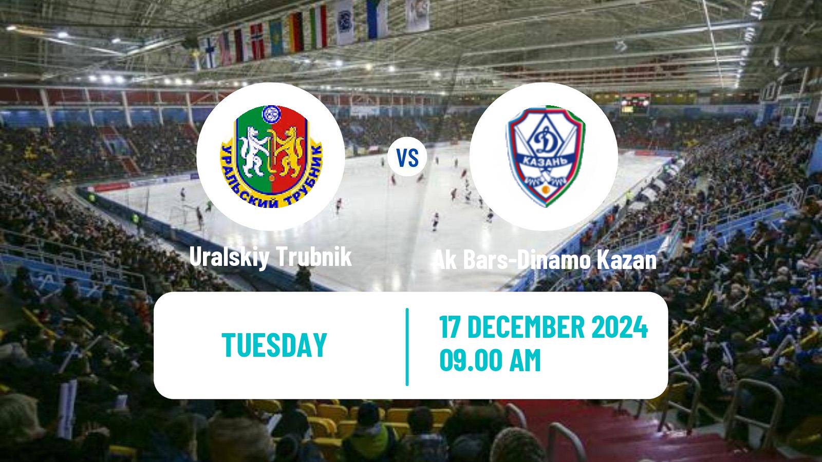 Bandy Russian Super League Bandy Uralskiy Trubnik - Ak Bars-Dinamo Kazan