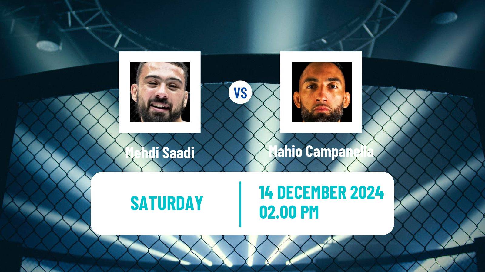 MMA Bantamweight Pfl Men Mehdi Saadi - Mahio Campanella