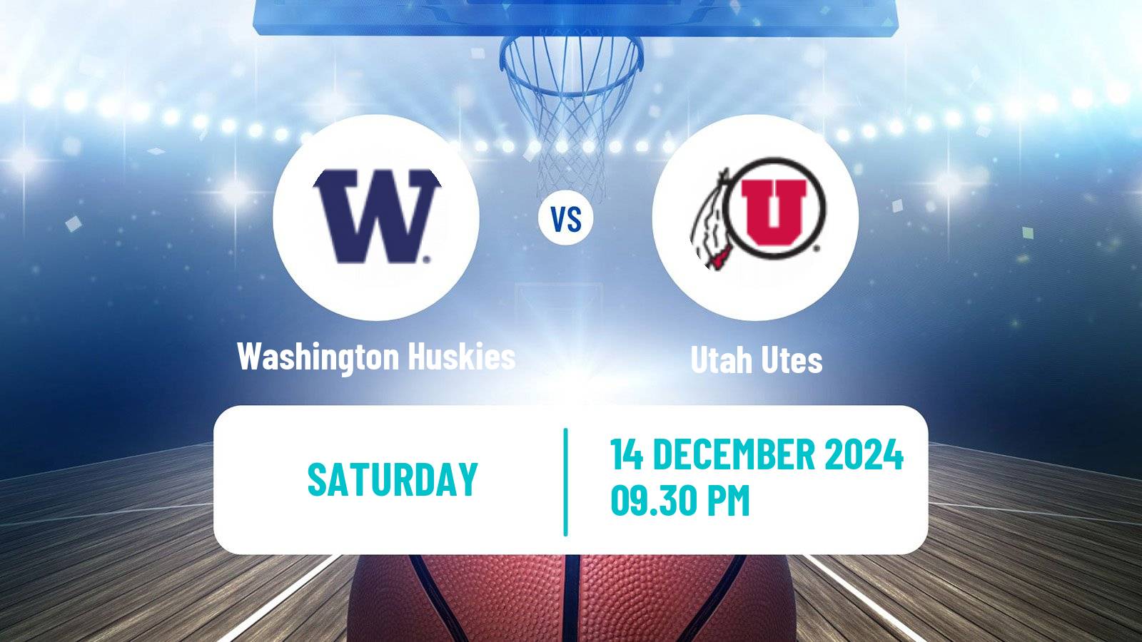 Basketball NCAA College Basketball Women Washington Huskies - Utah Utes