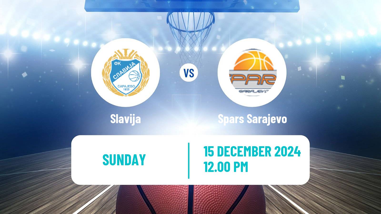 Basketball Bosnian Prvenstvo Basketball Slavija - Spars Sarajevo