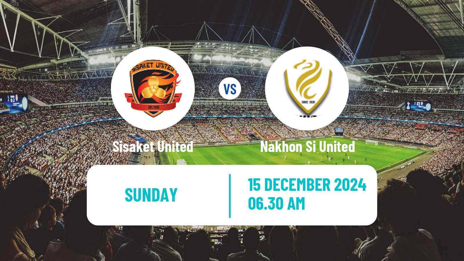 Soccer Thai League 2 Sisaket United - Nakhon Si United