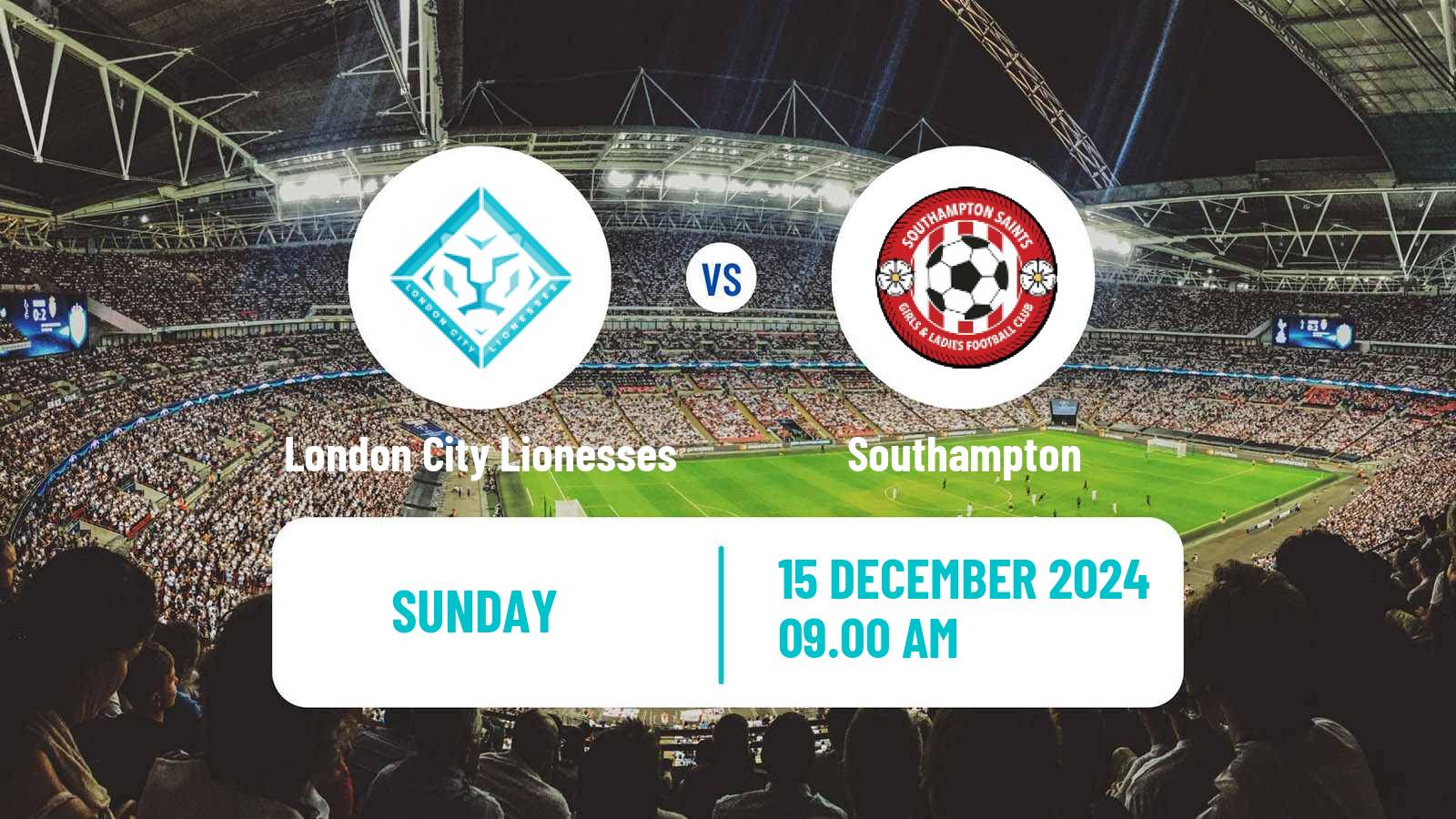 Soccer English Women Championship London City Lionesses - Southampton