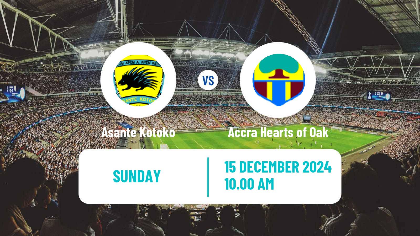 Soccer Ghanaian Premier League Asante Kotoko - Accra Hearts of Oak