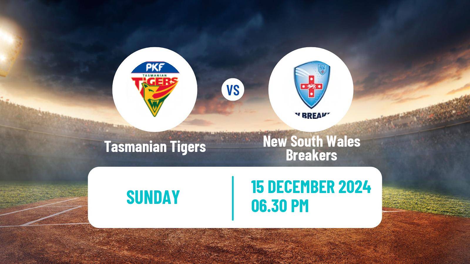 Cricket Australian National League Cricket Women Tasmanian Tigers - New South Wales Breakers