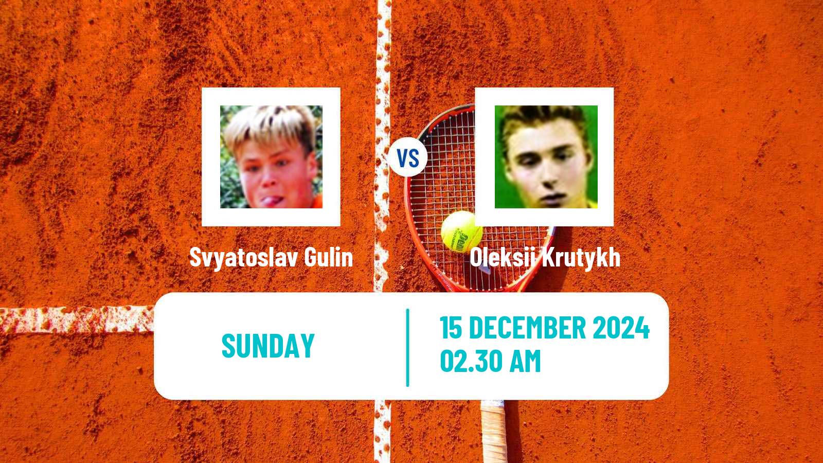 Tennis ITF M15 Antalya 19 Men Svyatoslav Gulin - Oleksii Krutykh