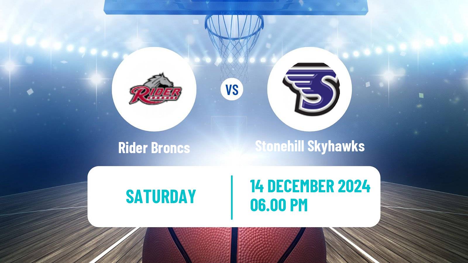 Basketball NCAA College Basketball Women Rider Broncs - Stonehill Skyhawks