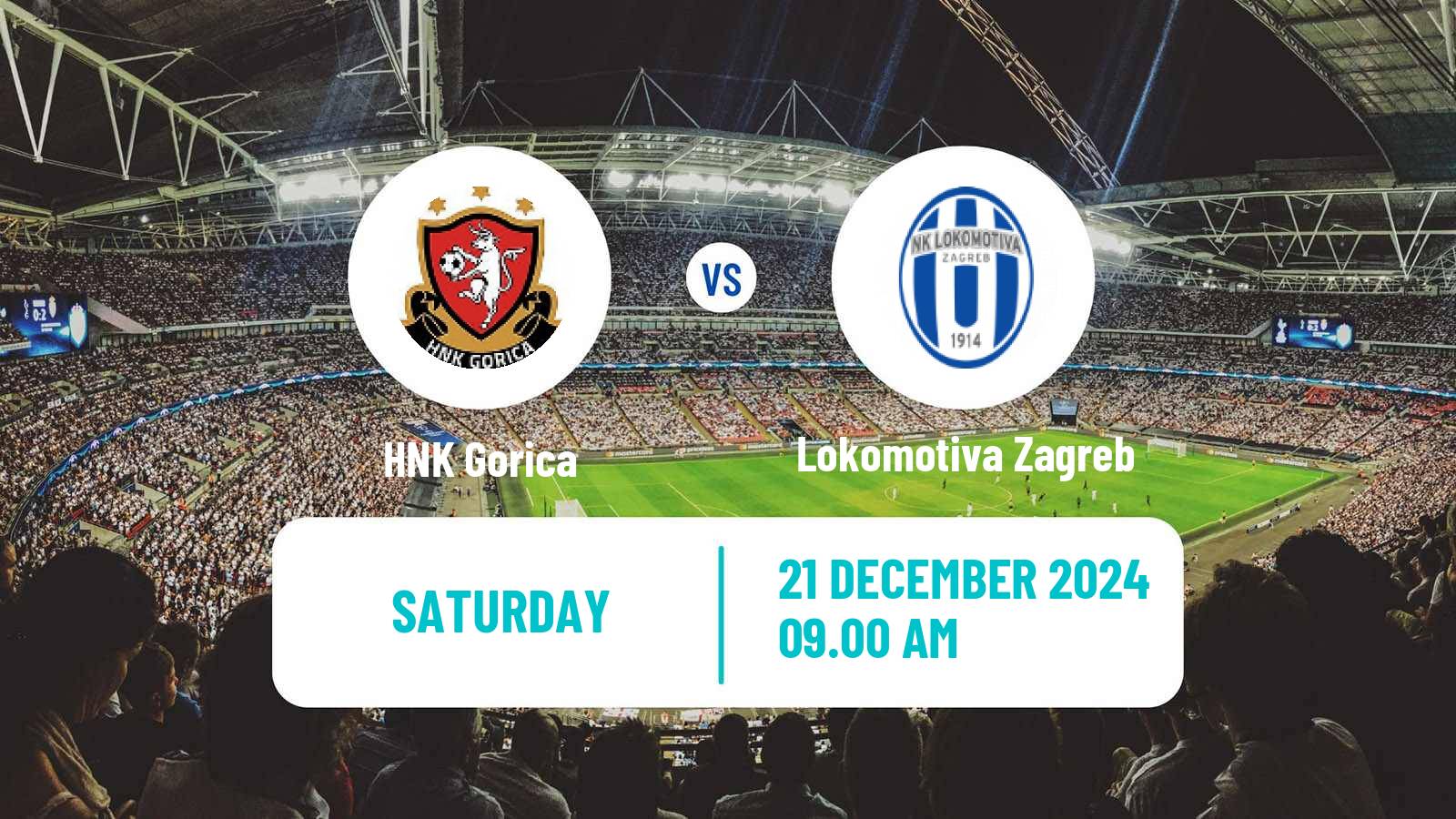 Soccer Croatian HNL Gorica - Lokomotiva Zagreb