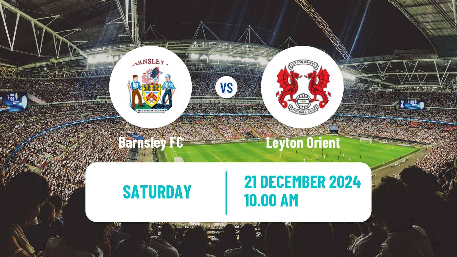 Soccer English League One Barnsley - Leyton Orient