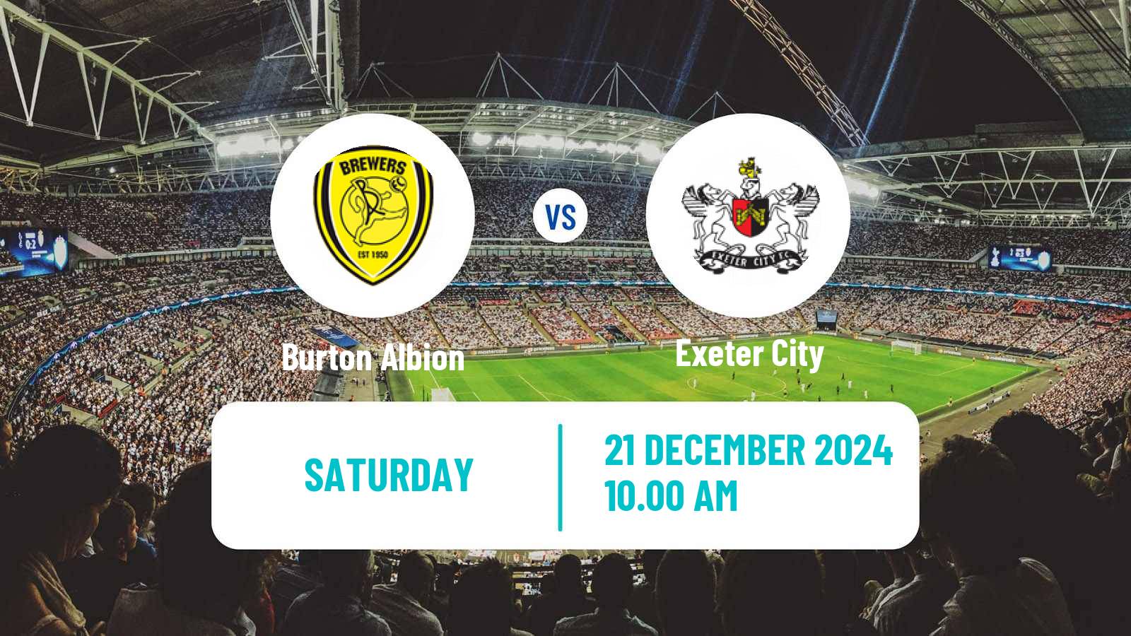 Soccer English League One Burton Albion - Exeter City