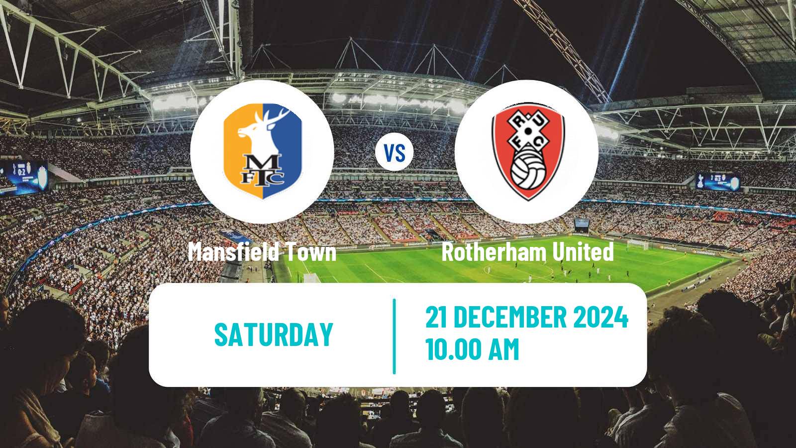 Soccer English League One Mansfield Town - Rotherham United