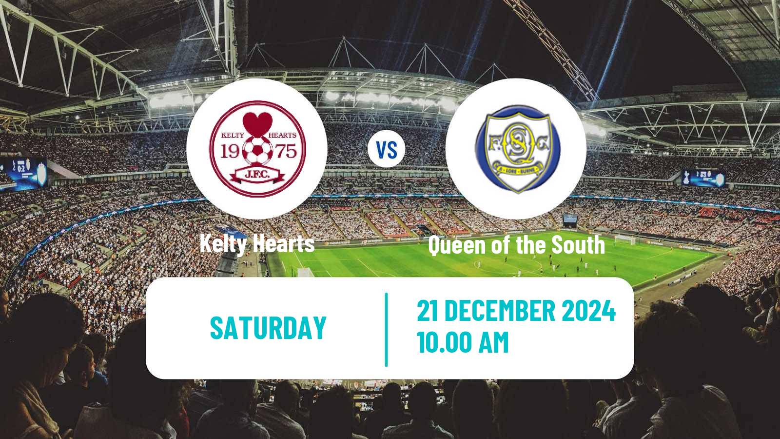 Soccer Scottish League One Kelty Hearts - Queen of the South