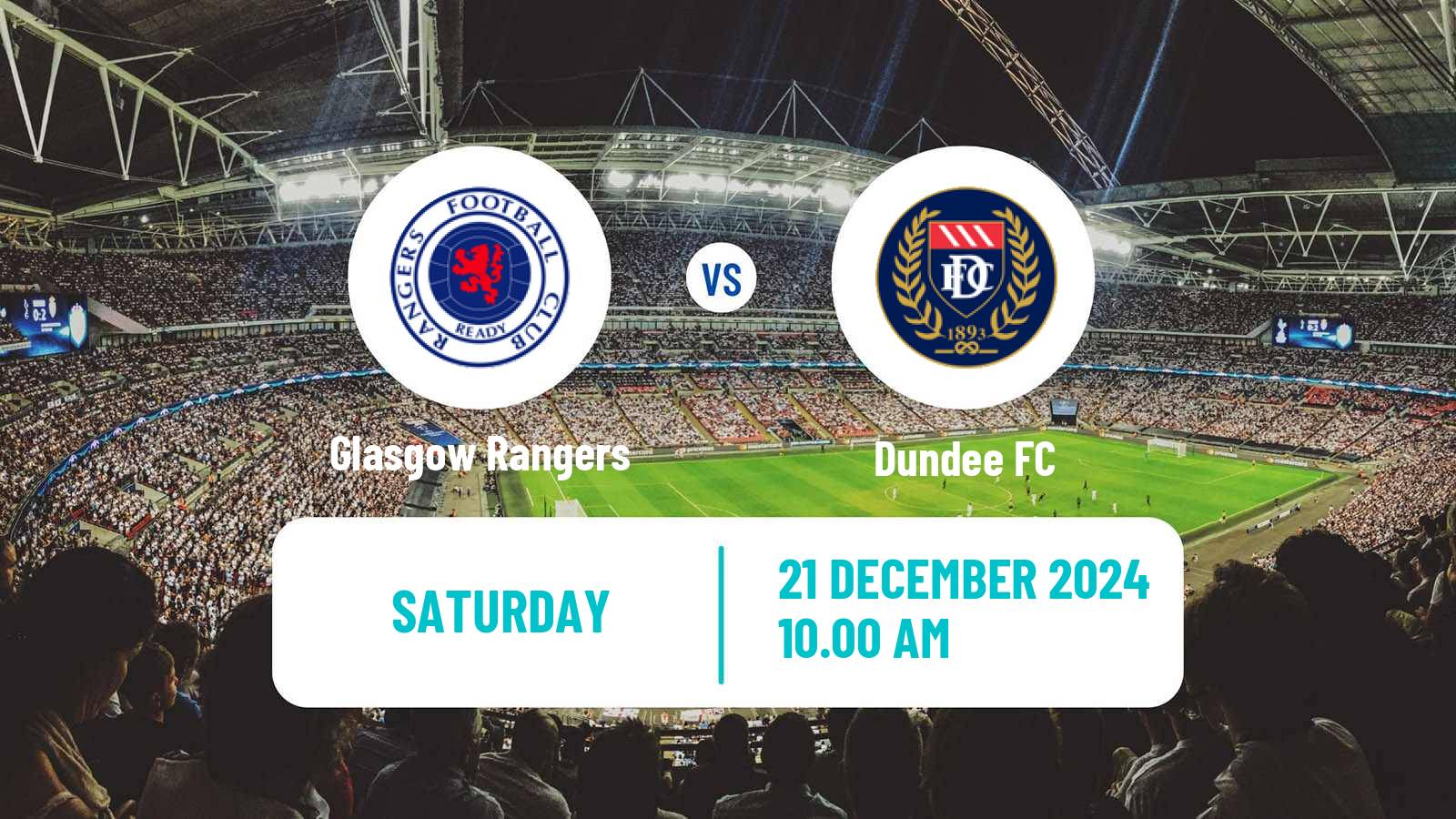 Soccer Scottish Premier League Glasgow Rangers - Dundee