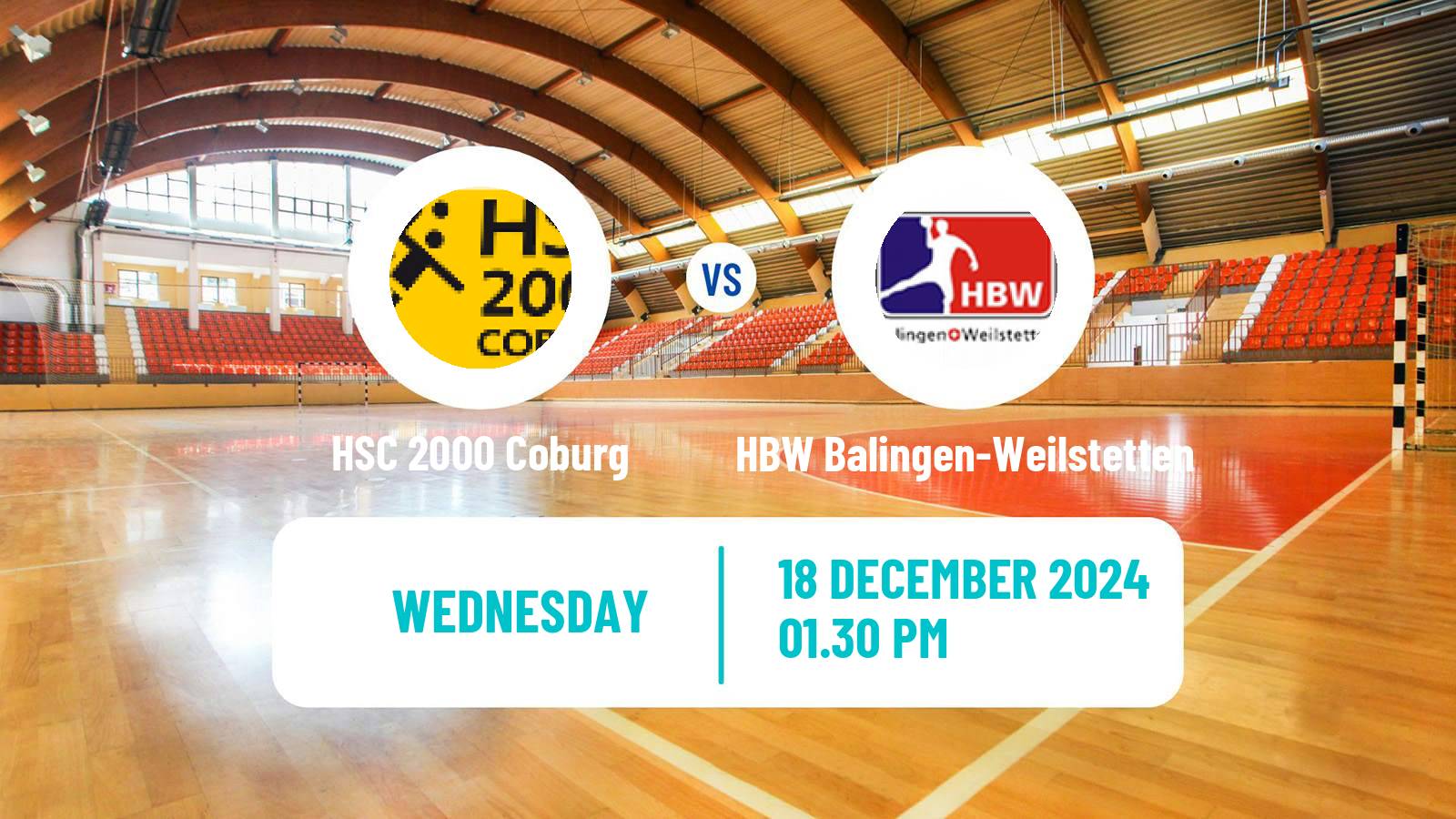 Handball German DHB Pokal HSC 2000 Coburg - HBW Balingen-Weilstetten