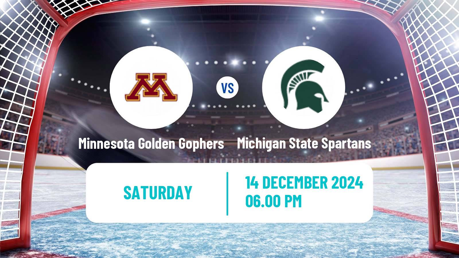 Hockey NCAA Hockey Minnesota Golden Gophers - Michigan State Spartans