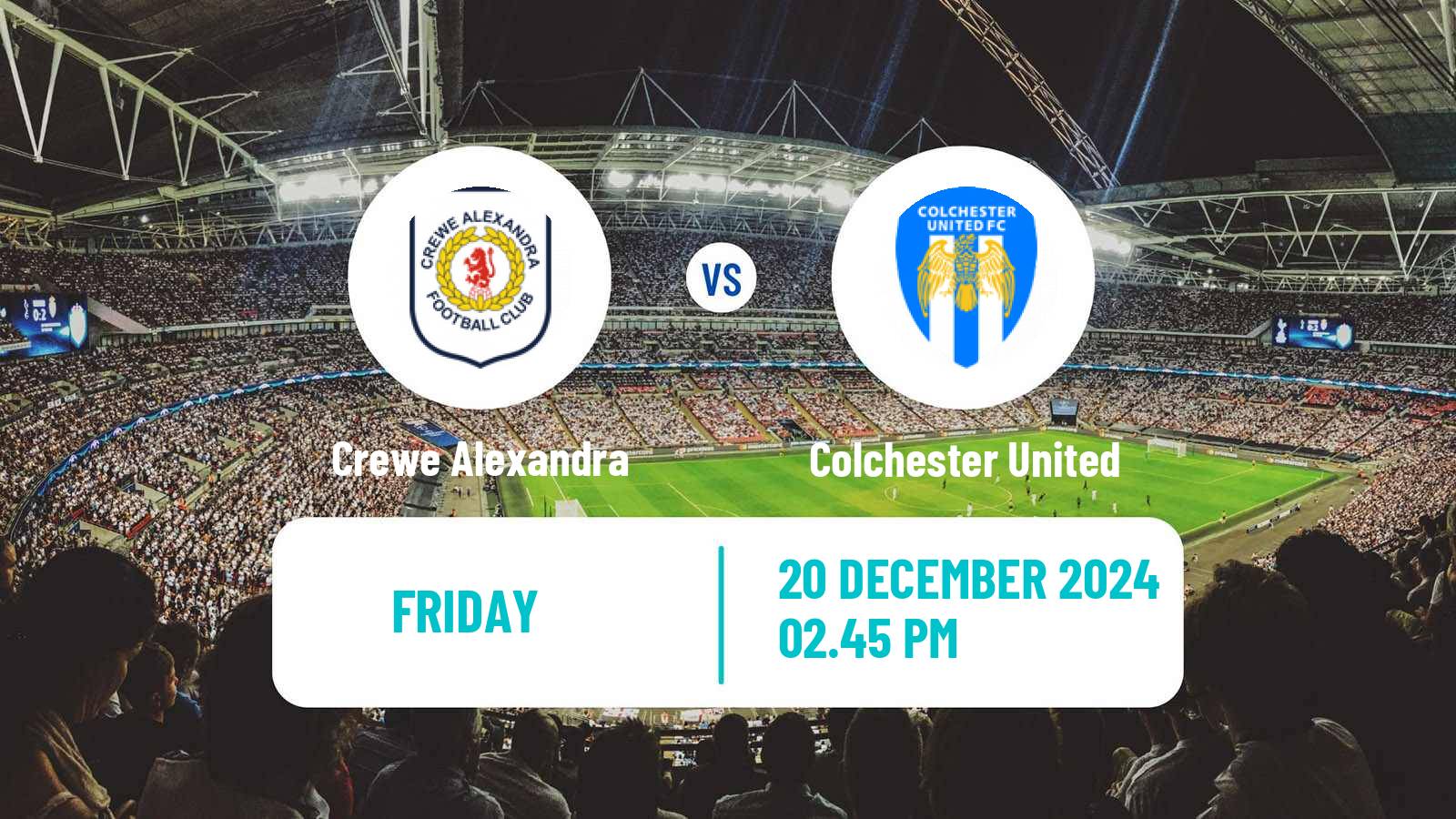 Soccer English League Two Crewe Alexandra - Colchester United