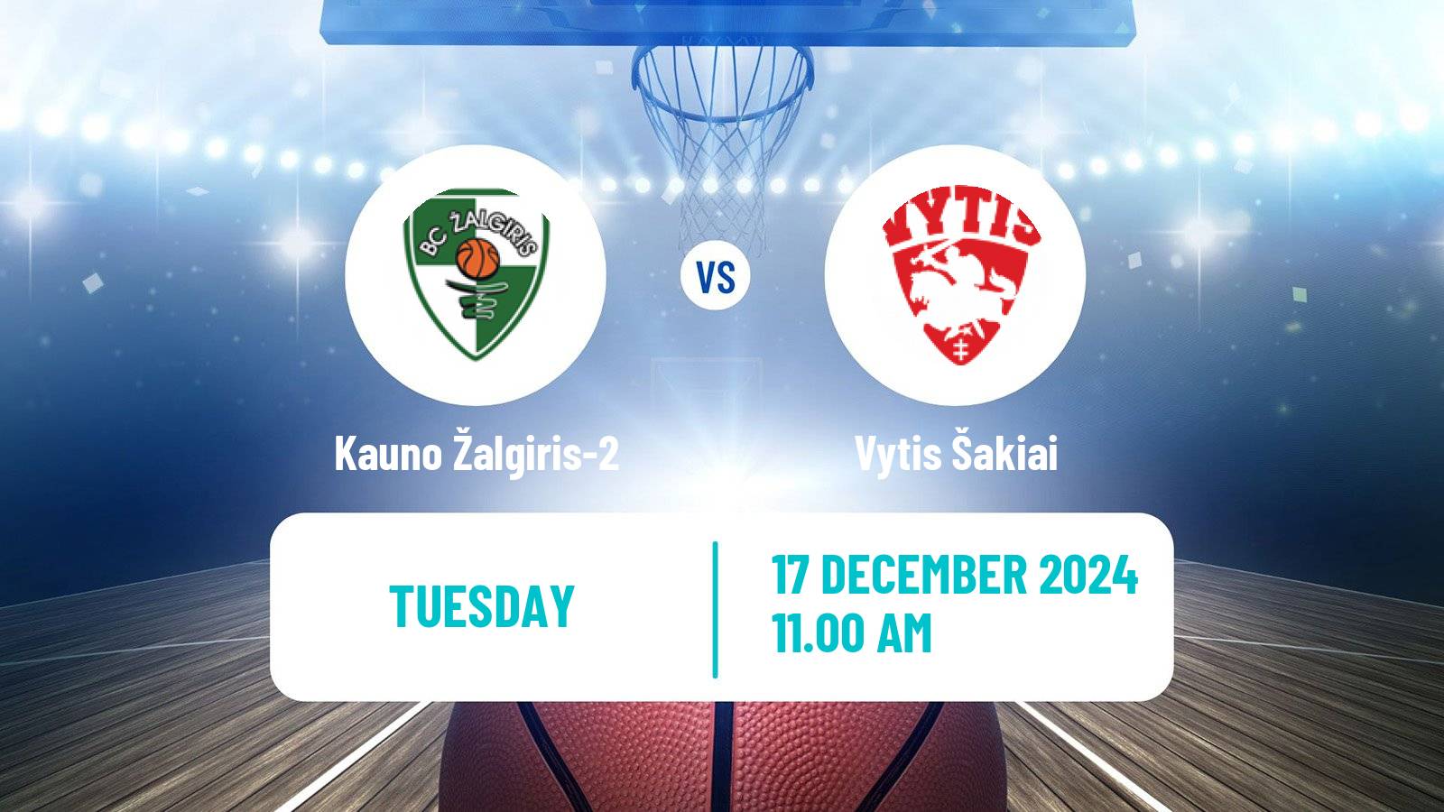 Basketball Lietuvos NKL Kauno Žalgiris-2 - Vytis Šakiai