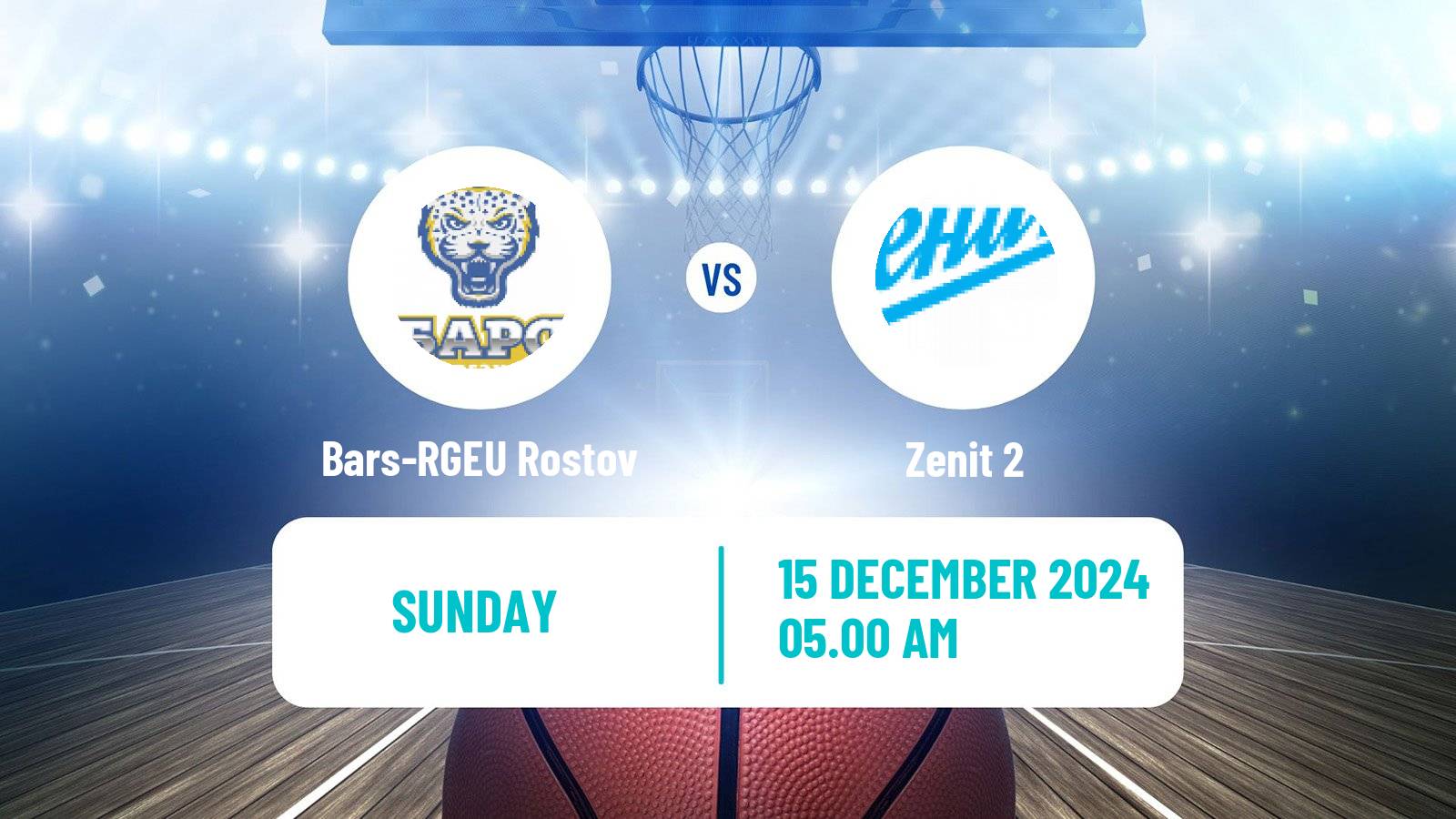 Basketball Russian Super League Basketball Bars-RGEU Rostov - Zenit 2