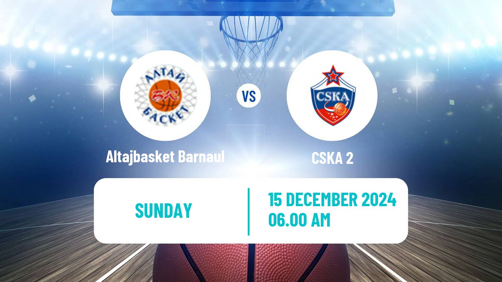 Basketball Russian Super League Basketball Altajbasket Barnaul - CSKA 2