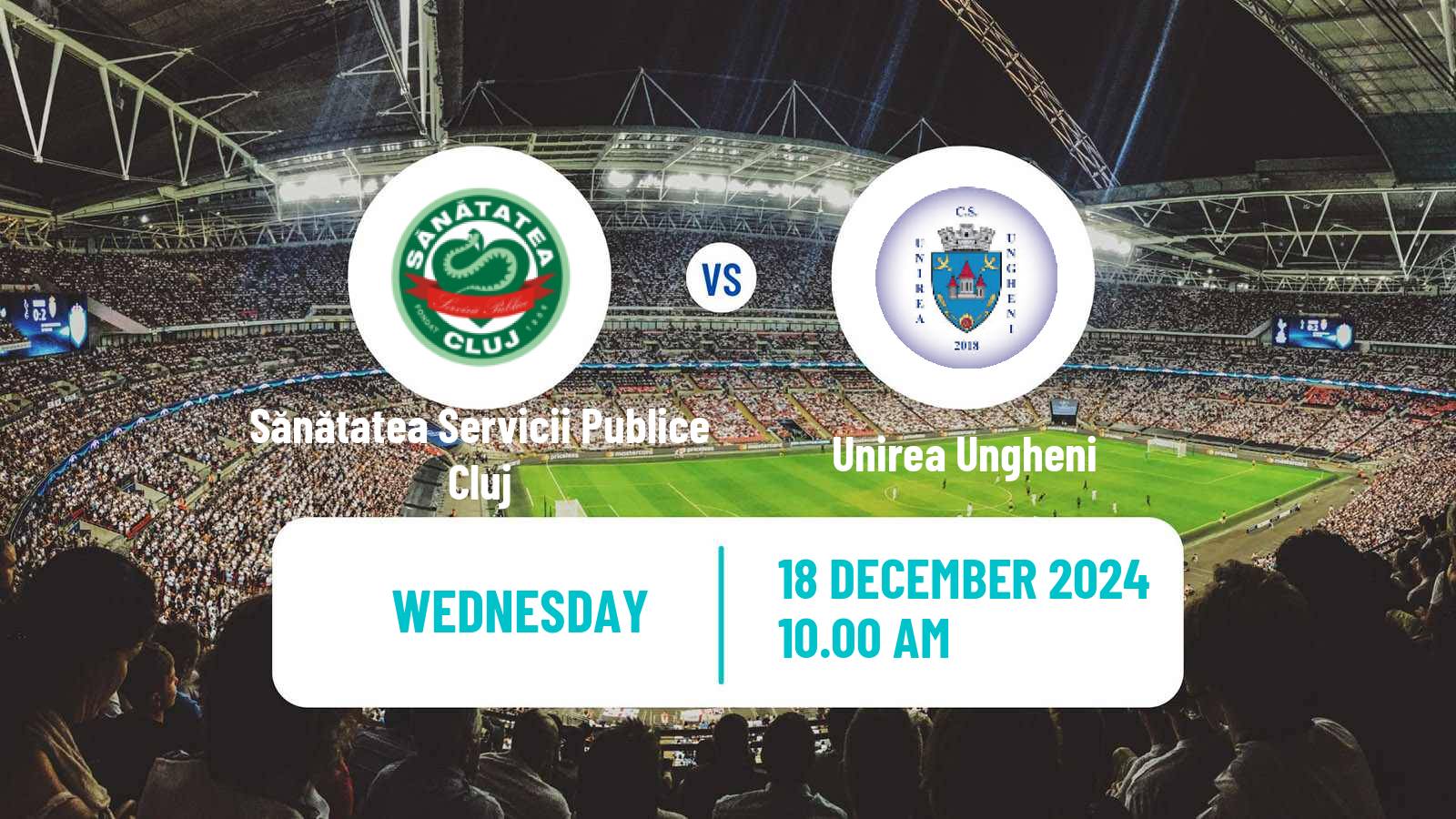 Soccer Romanian Cup Sănătatea Servicii Publice Cluj - Unirea Ungheni