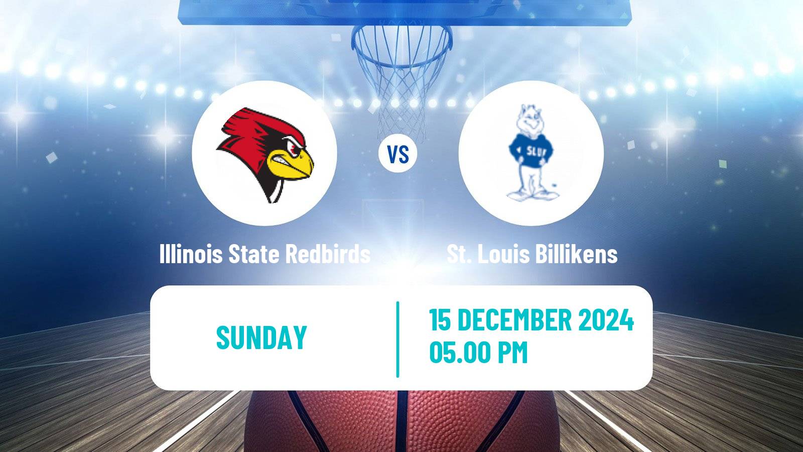 Basketball NCAA College Basketball Illinois State Redbirds - St. Louis Billikens