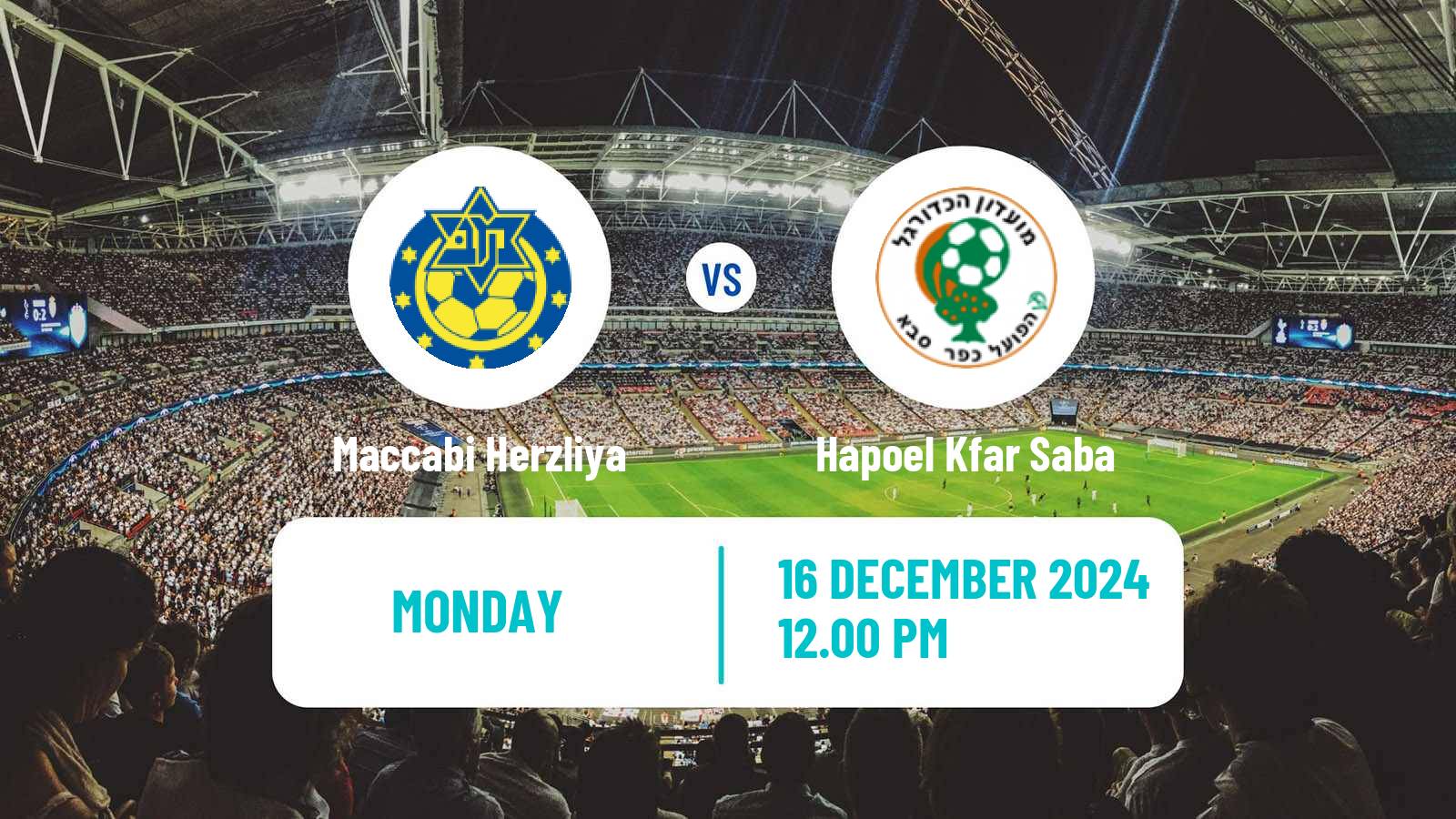 Soccer Israeli Liga Leumit Maccabi Herzliya - Hapoel Kfar Saba