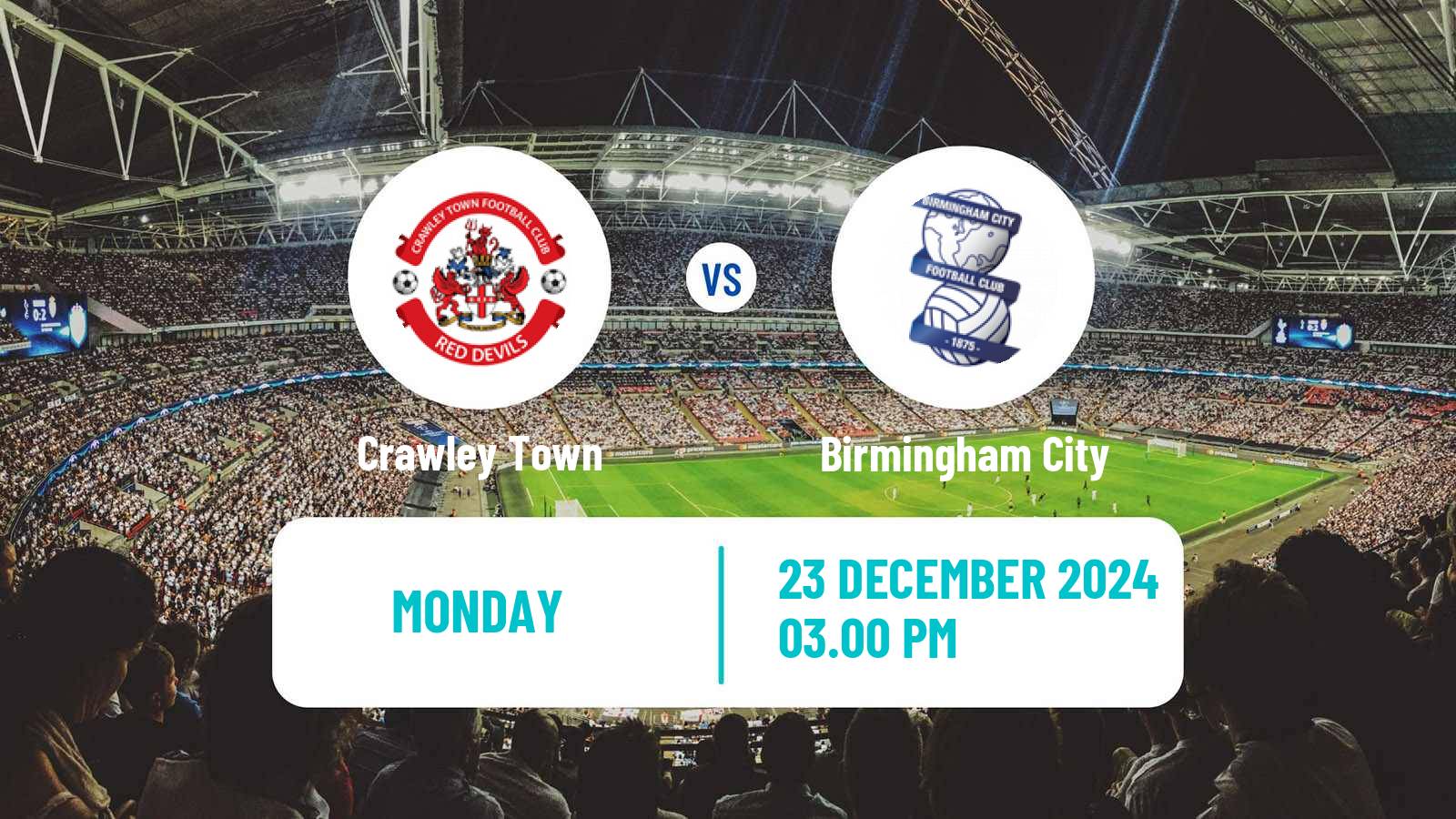 Soccer English League One Crawley Town - Birmingham City