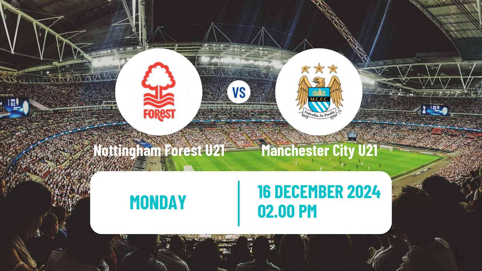 Soccer English Premier League 2 Nottingham Forest U21 - Manchester City U21