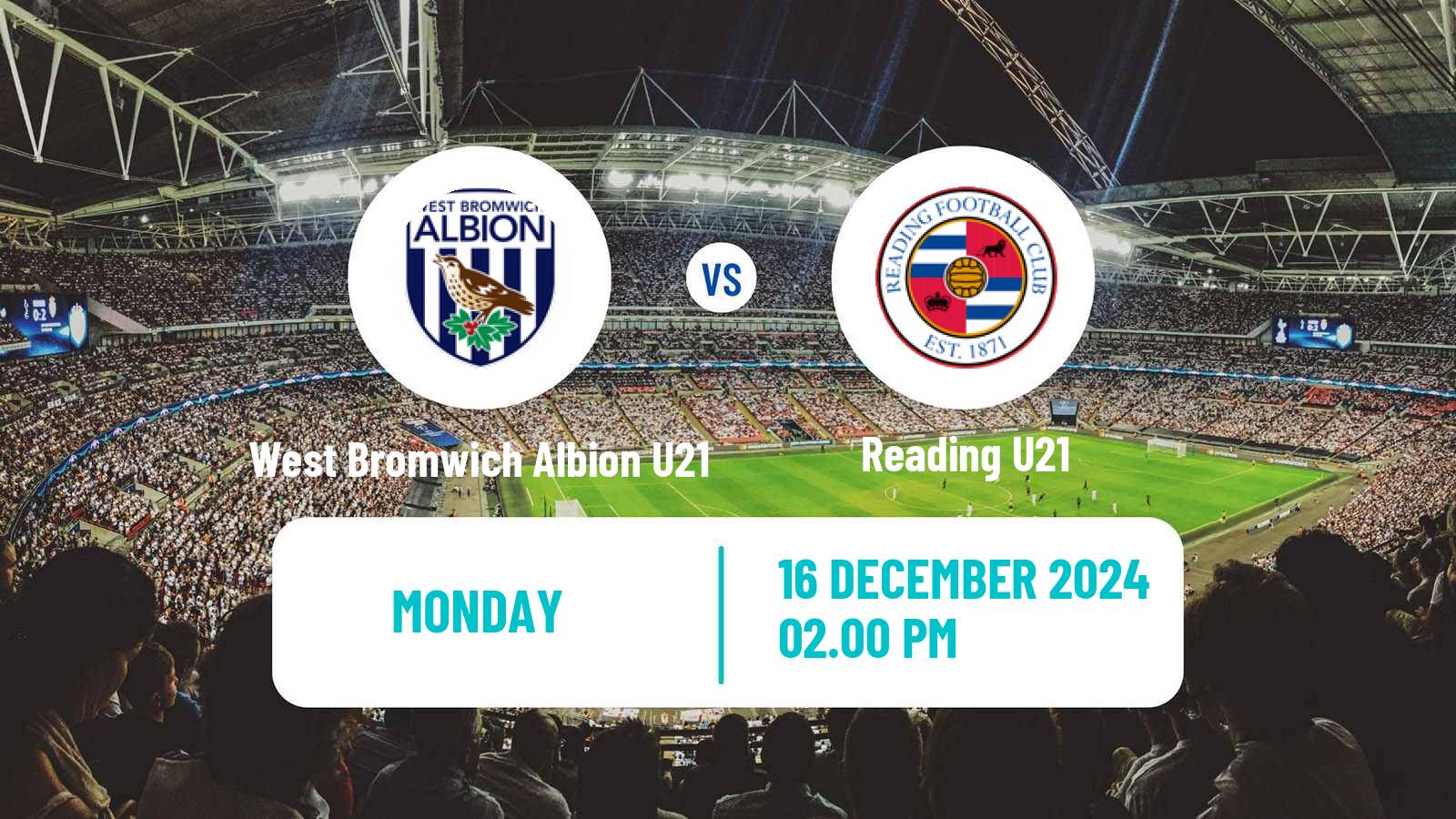 Soccer English Premier League 2 West Bromwich Albion U21 - Reading U21