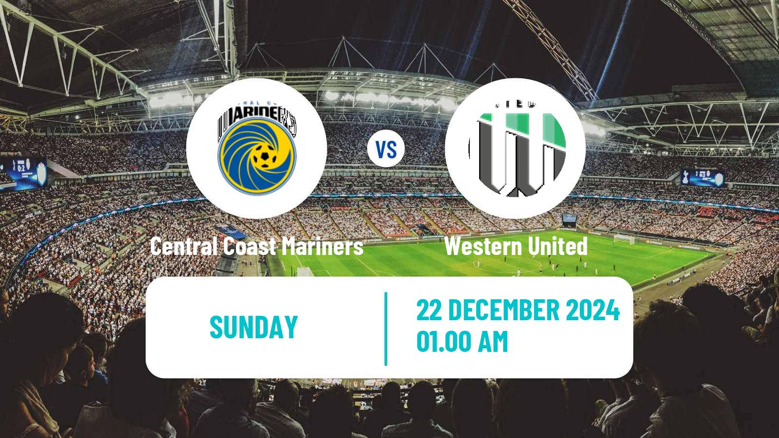 Soccer Australian A-League Women Central Coast Mariners - Western United