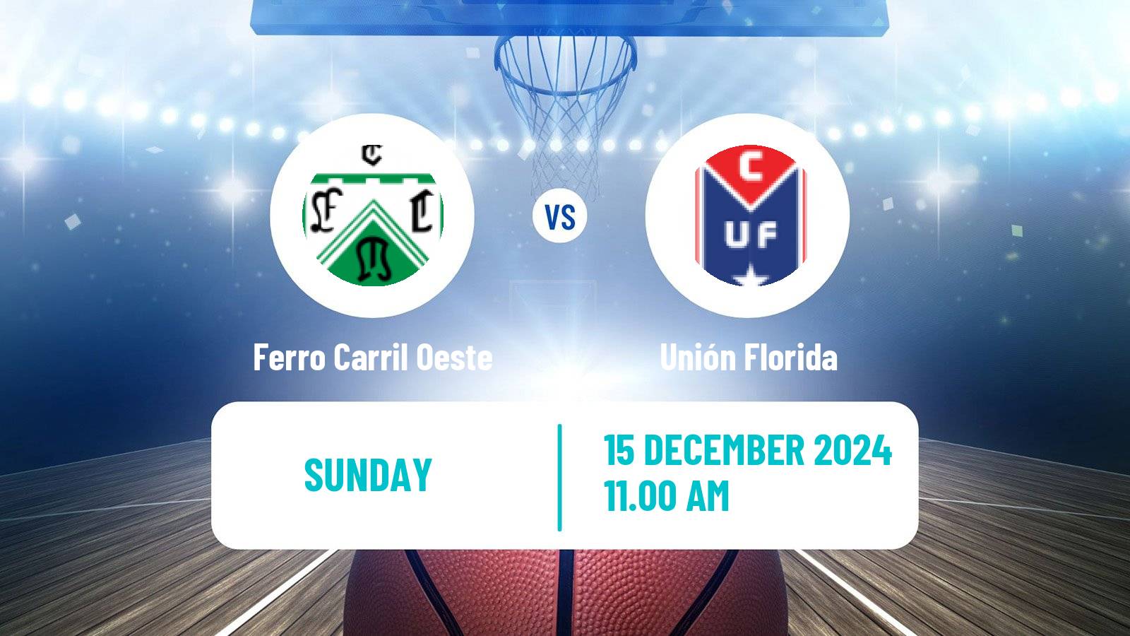 Basketball Argentinian Liga Femenina Basketball Ferro Carril Oeste - Unión Florida