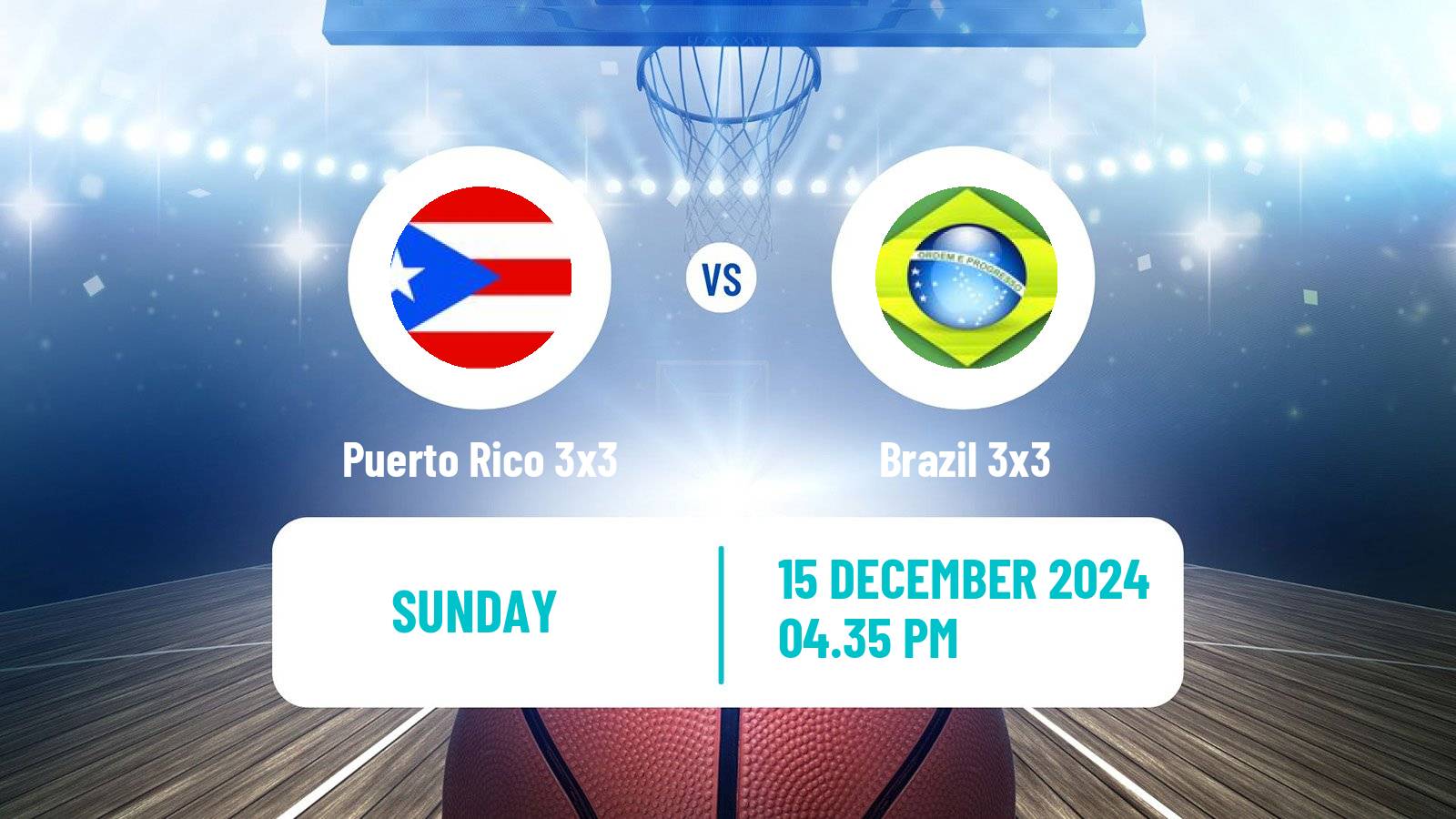 Basketball Americup 3x3 Puerto Rico 3x3 - Brazil 3x3