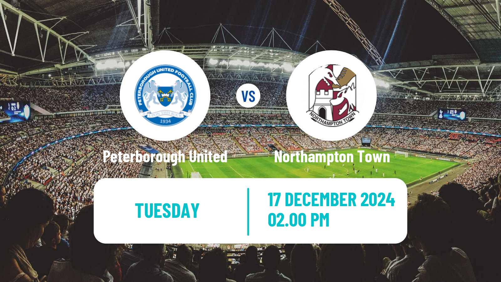 Soccer English EFL Trophy Peterborough United - Northampton Town