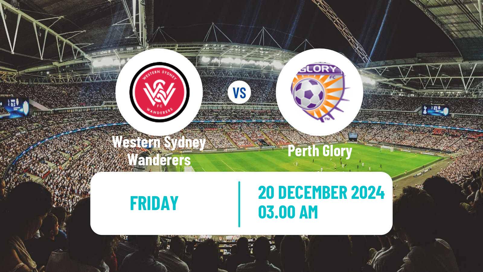 Soccer Australian A-League Women Western Sydney Wanderers - Perth Glory