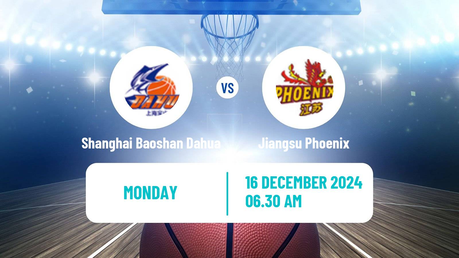 Basketball WCBA Shanghai Baoshan Dahua - Jiangsu Phoenix