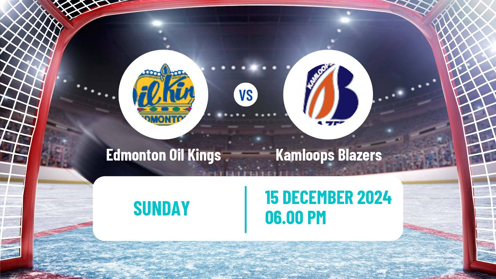 Hockey WHL Edmonton Oil Kings - Kamloops Blazers