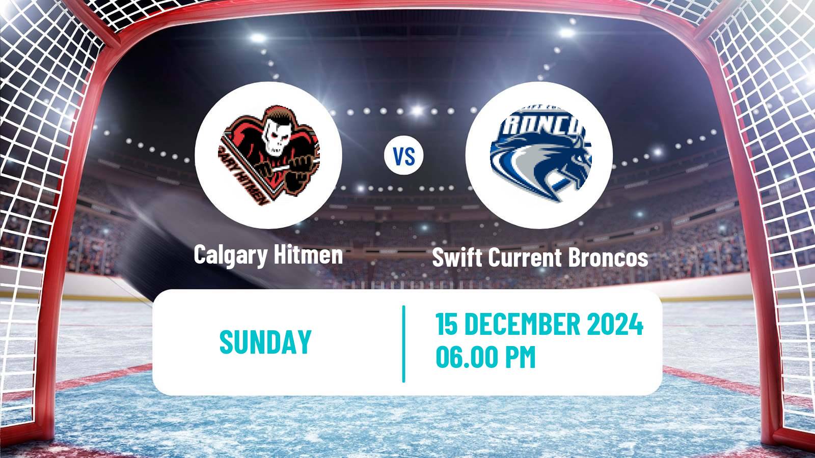 Hockey WHL Calgary Hitmen - Swift Current Broncos