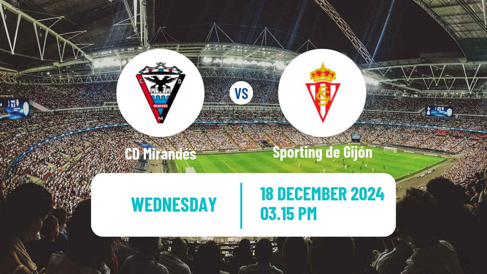 Soccer Spanish LaLiga2 Mirandés - Sporting de Gijón