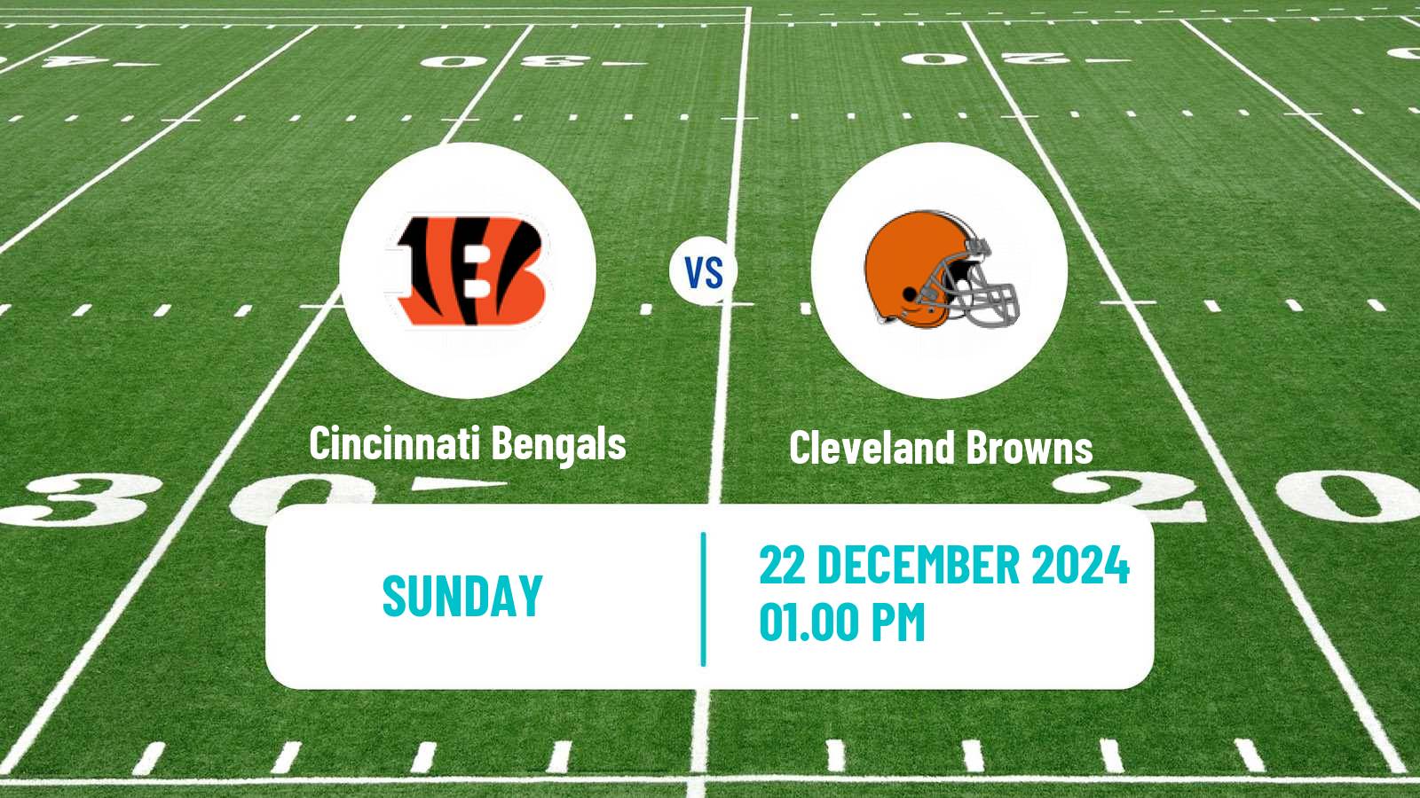 American football NFL Cincinnati Bengals - Cleveland Browns