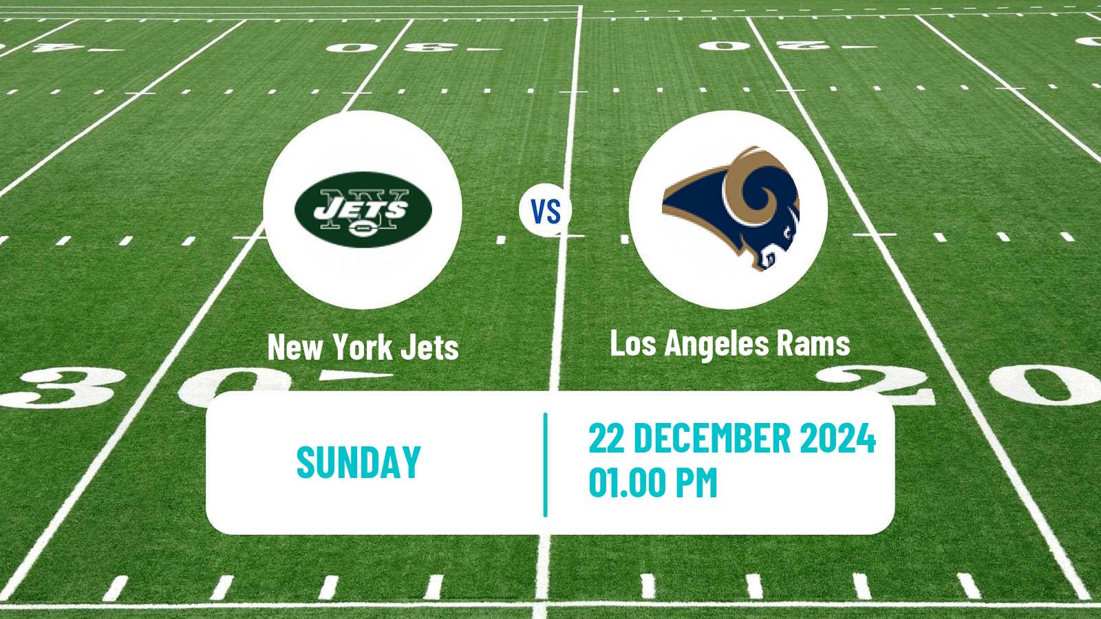 American football NFL New York Jets - Los Angeles Rams