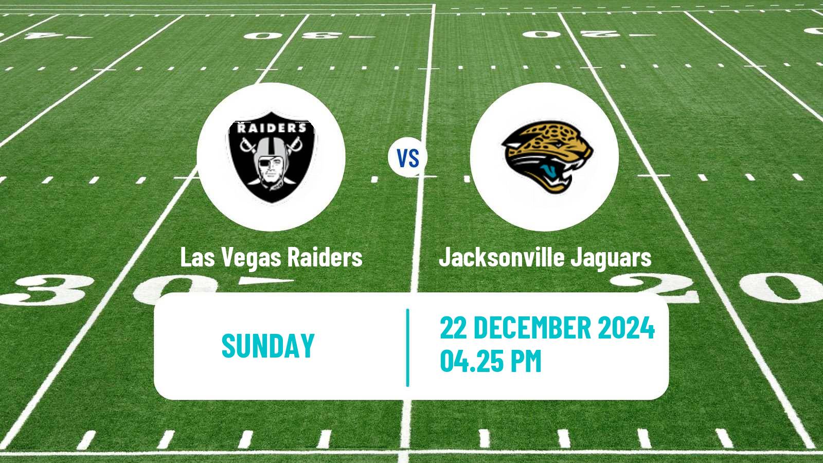 American football NFL Las Vegas Raiders - Jacksonville Jaguars