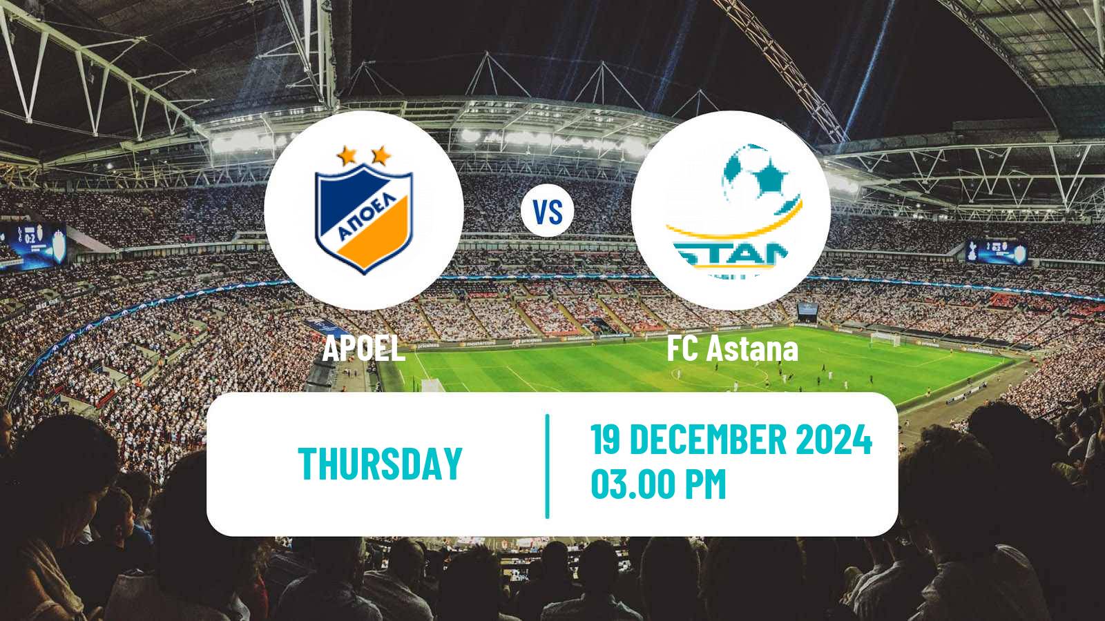 Soccer UEFA Europa Conference League APOEL - Astana