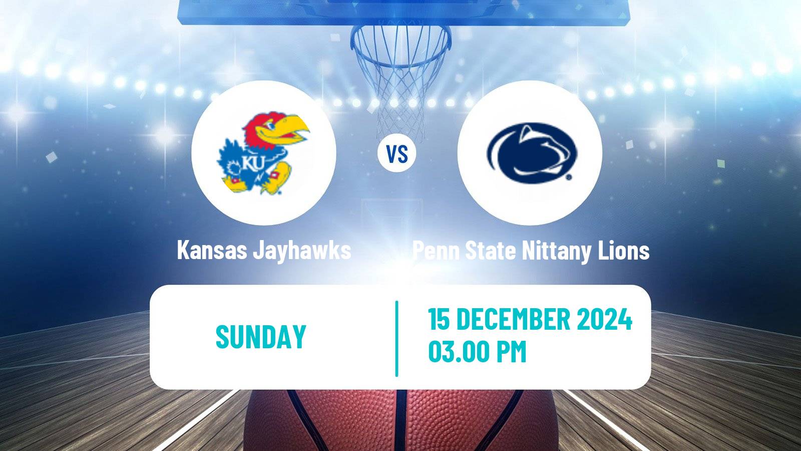 Basketball NCAA College Basketball Women Kansas Jayhawks - Penn State Nittany Lions