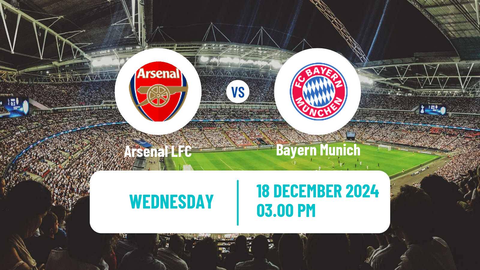 Soccer UEFA Champions League Women Arsenal LFC - Bayern Munich